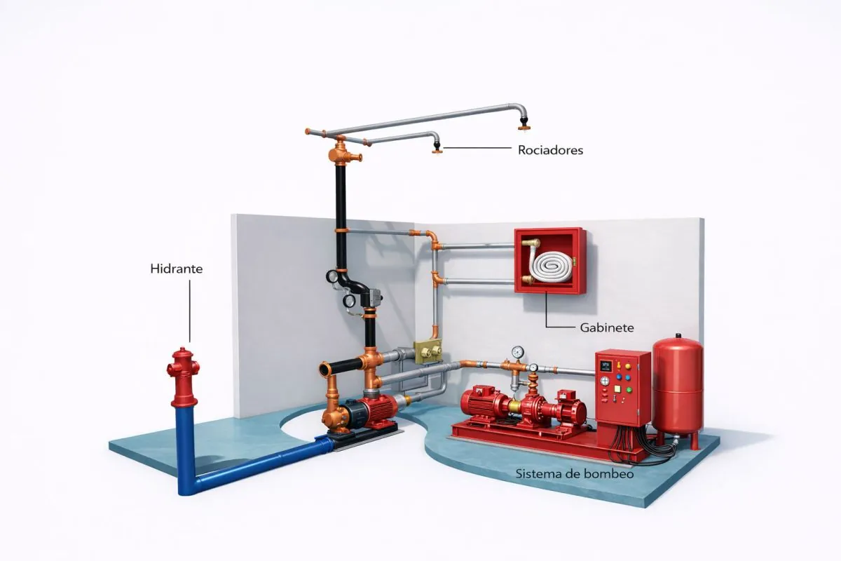 Sistema de agua contra incendios